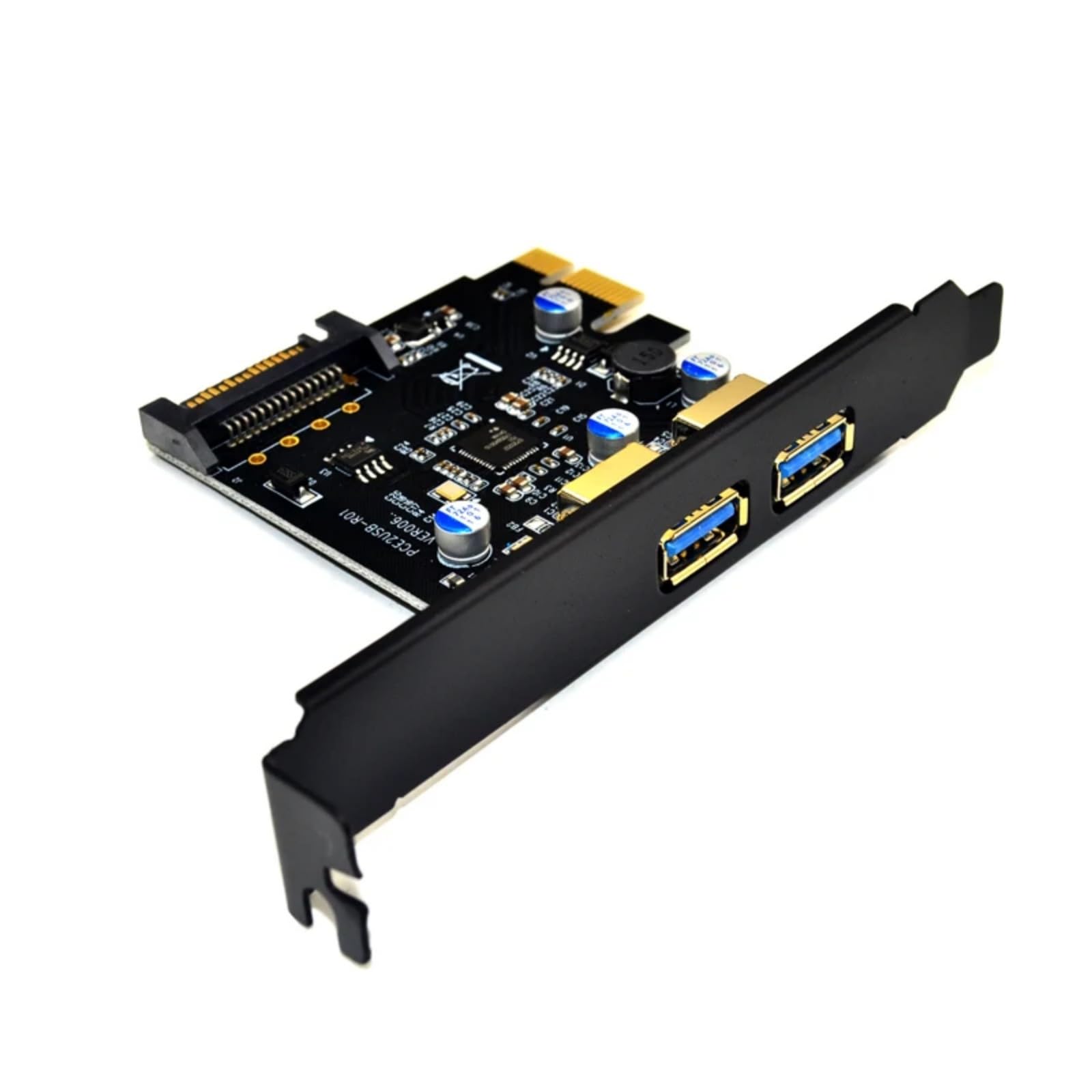 2 Port 5Gbps USB3.0 PCIE Expansion Card Expansion Card PC Data Transfer Host Card 5Gbps for Desktop PC Accessories