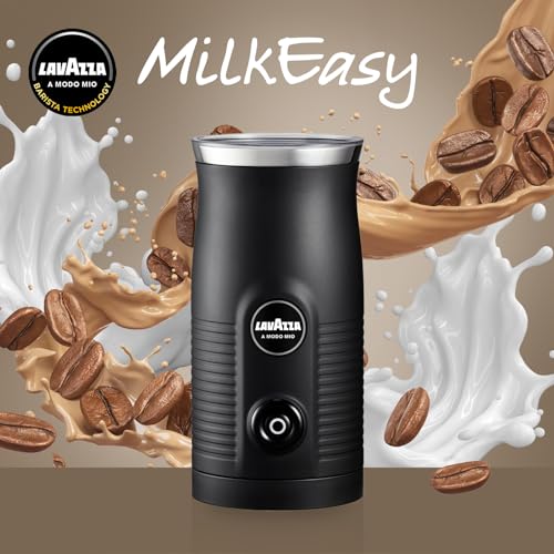 Philips Hue White and Colour Ambiance Smart Light Bulb 2 Pack 75W - 1100 Lumen & Lavazza A Modo Mio Milk Easy Frother, for Milk-Based Recipe, Black
