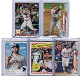 Jose Altuve Houston Astros Assorted Baseball Cards 5 Card Lot