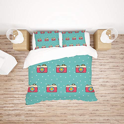 Housse de couette vintage en tissu 100 % polyester de qualité - 3