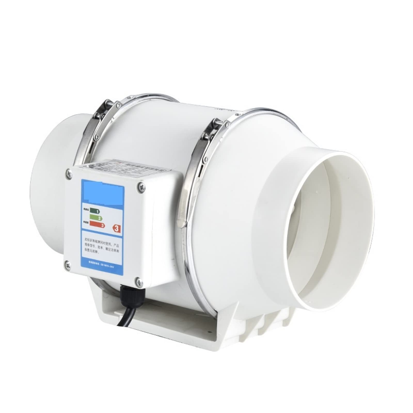 Ventiladores De Escape Redondos Hogar Silencioso Tubo En Línea Ventilador Conducto Extractor Baño Ventilación Cocina Pared Inodoro Limpieza Aire,Fácil mantenimiento(5inch(HF125))