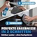 LICARGO Bildschirmreiniger Set 300ml - Streifenfrei & schonend - Display Reiniger mit Mikrofasertuch 380 GSM - Screen Cleaner für TV (LCD, LED, OLED, QLED, TFT) Monitor, Laptop, Tablet & Handy