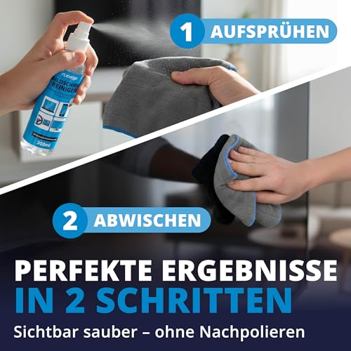 LICARGO Bildschirmreiniger Set 300ml - Streifenfrei & schonend - Display Reiniger mit Mikrofasertuch 380 GSM - Screen Cleaner für TV (LCD… – Ansicht 3