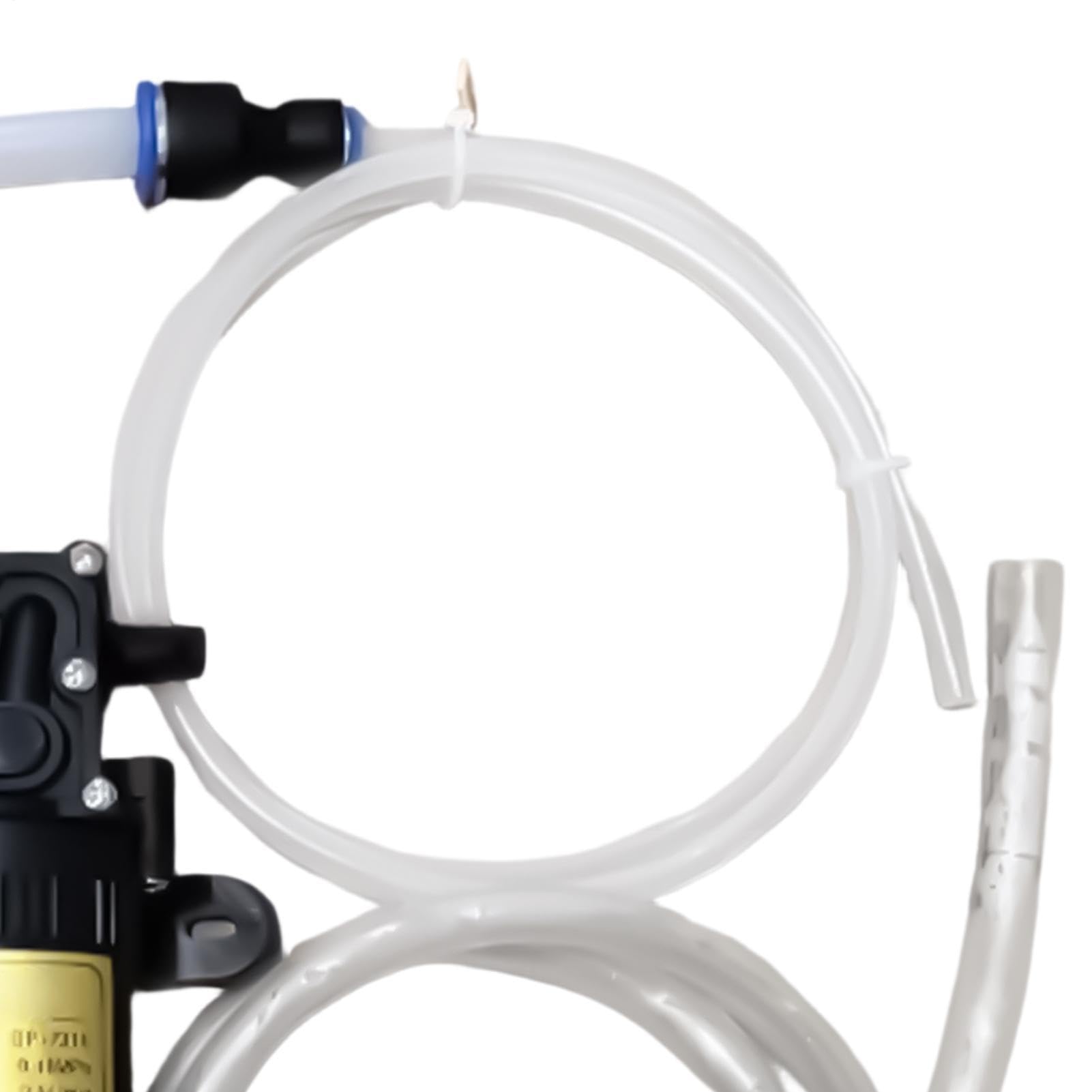 Pompa Travaso Olio 12V Estrattore Autoadescante Per Trasferimento Fluidi | Pompa Olio Elettrica per Meccanici Tecnici Casa Garage Officina Strada Esterno Autoveicoli Camion Trattori