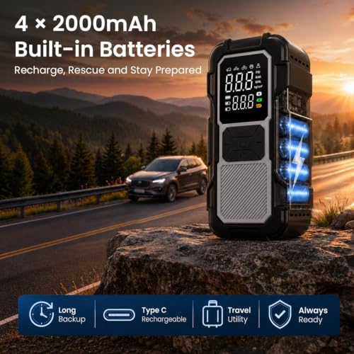 Portronics Store Portronics Vayucop Neo 2-in-1 Jump Starter & Tyre - Image 8