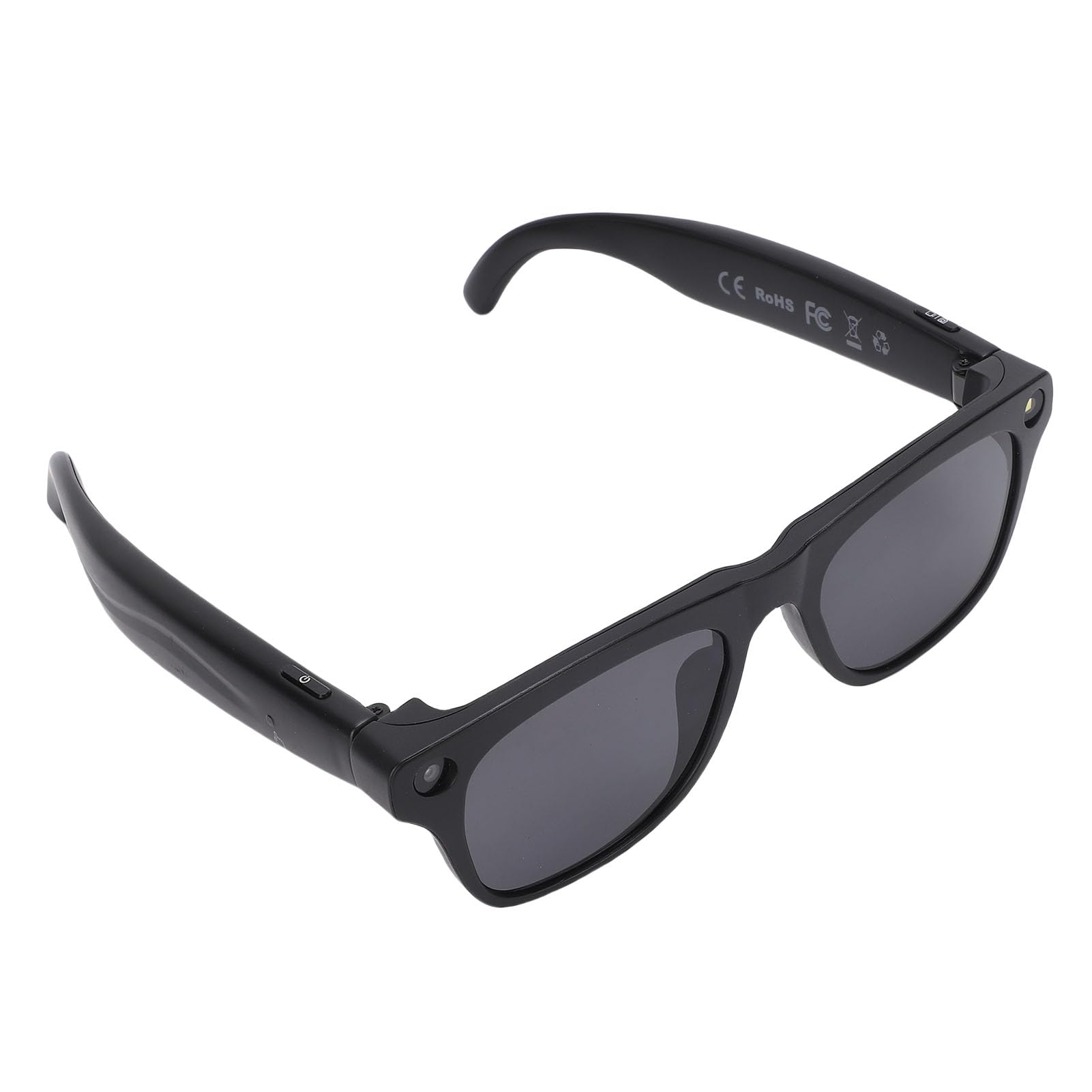 Fockety Lunettes avec caméra, 4K, tactiles, étanches, intelligentes, IA, avec étui de Rangement, compatibles Bluetooth, appels, Musique, Enregistrement Photo, vidéo, Traduction