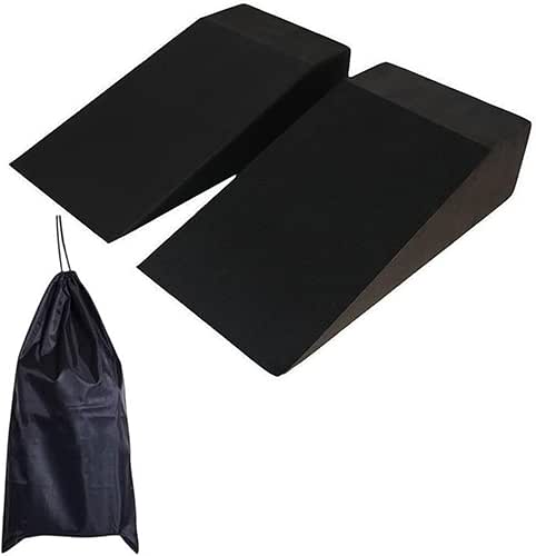 Foam Wedge Blocks Non-Slip Professional Squat Ramp Yoga Prop Lightweight