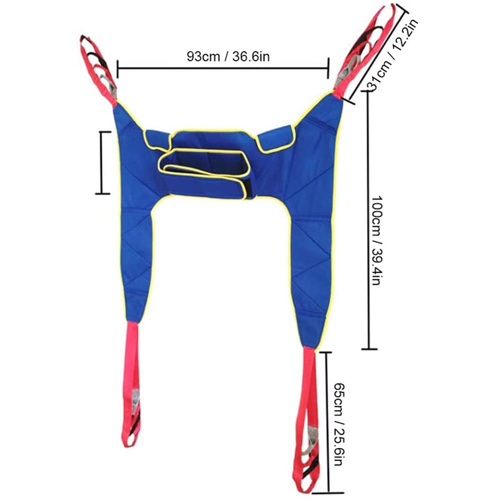Arnés De Elevación De Paciente De Cuerpo Completo, Paciente Cinturón De Transferencia con Ajustable Altura para Posicionamiento Y Elevación De La Cama, Enfermería, Fácil de Usar
