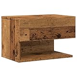 vieille table de chevet relooker La table de chevet murale aspect bois vieilli est fabriquée en bois robuste, un matériau durable avec une surface résistante à l'humidité qui empêche les déformations et les fissures. Parfait pour les concepts de vie durables et les tendances de la maison 2025. Idéal pour une utilisation durable dans les chambres ou les salons.