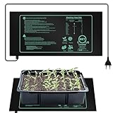 Vegena Heizmatte Pflanzen, Reptil Heizmatten, Wärmematte für Sämling Germination und Haustier, 25cm x 52.5cm Heating Mat Plants, Heizmatte für Sämlinge, Haustiere und Reptilien, 21 w