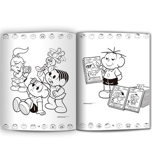 500 Adesivos Turma da Mônica
