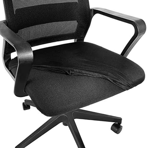 Cobee Office Desk Chair Seat Covers, 2pcs Stretch Removable Washable Office Computer Chair Seat Covers Non-slip Office Desk Chair Seat Cushion Protectors Computer Seat Cushion Slipcovers