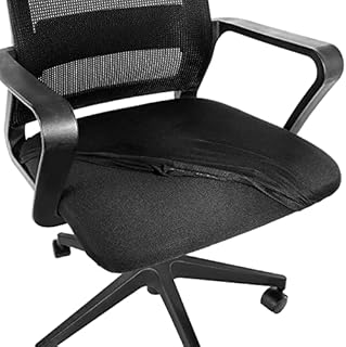 Cobee Office Desk Chair Seat Covers, 2pcs Stretch Removable Washable Office Computer Chair Seat Covers Non-slip Office Desk Chair Seat Cushion Protectors Computer Seat Cushion Slipcovers