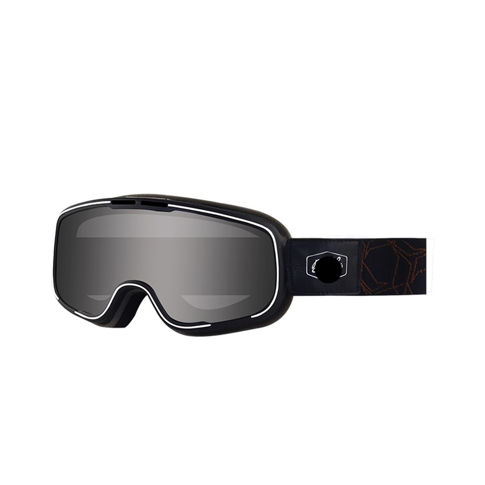 Okulary narciarskie Motocyklowe Gogle motocrossowe Produkcja Rowerowe Okulary do jazdy terenowej Okulary narciarskie Retro Kask wyścigowy Gogle Męskie Damskie Gogle Outdoor (Kolor: Szara soczewk