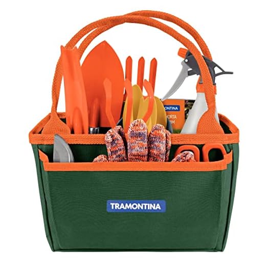 Kit Para Jardinagem Tramontina Com Bolsa De Lona 13 Peças