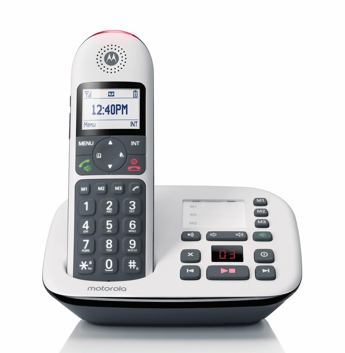 Motorola CD5011 Digital Cordless Single Big Button DECT TAM