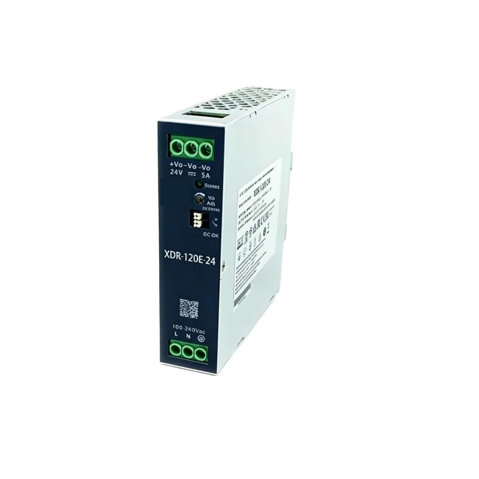 TSCFHGQI XDR-120E 120W AC/DC Industrial Rail Power 12V 24V 36V 48V(XDR-120E-12)