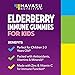 Family Elderberry Gummies with Zinc and Vitamin C Herbal Supplements Ingredient for Potent Antioxidant Support Immune Defense (Adult and Kids)