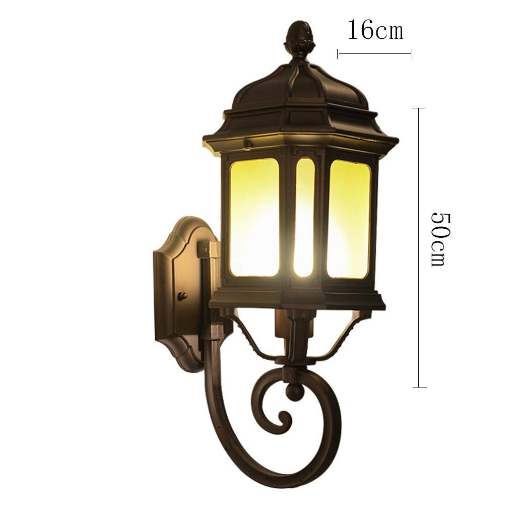 Lampe de Jardin extérieure étanche européenne extérieure rétro Balcon extérieur Mur terrasse éclairage créatif allée Applique Murale Applique Murale