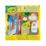 Crayola Bath Tub Doodles Jumbo Bath Time Play Set, Includes 40 Color Bath Dropz, 1 Bath Bomb, 2 Body Wash Pens & 4 Floating Toys, Non-Toxic, Stain Free