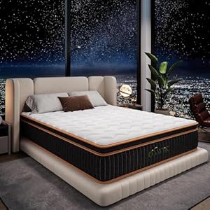 Queen Mattress 12 Inch, Hybrid Matt...