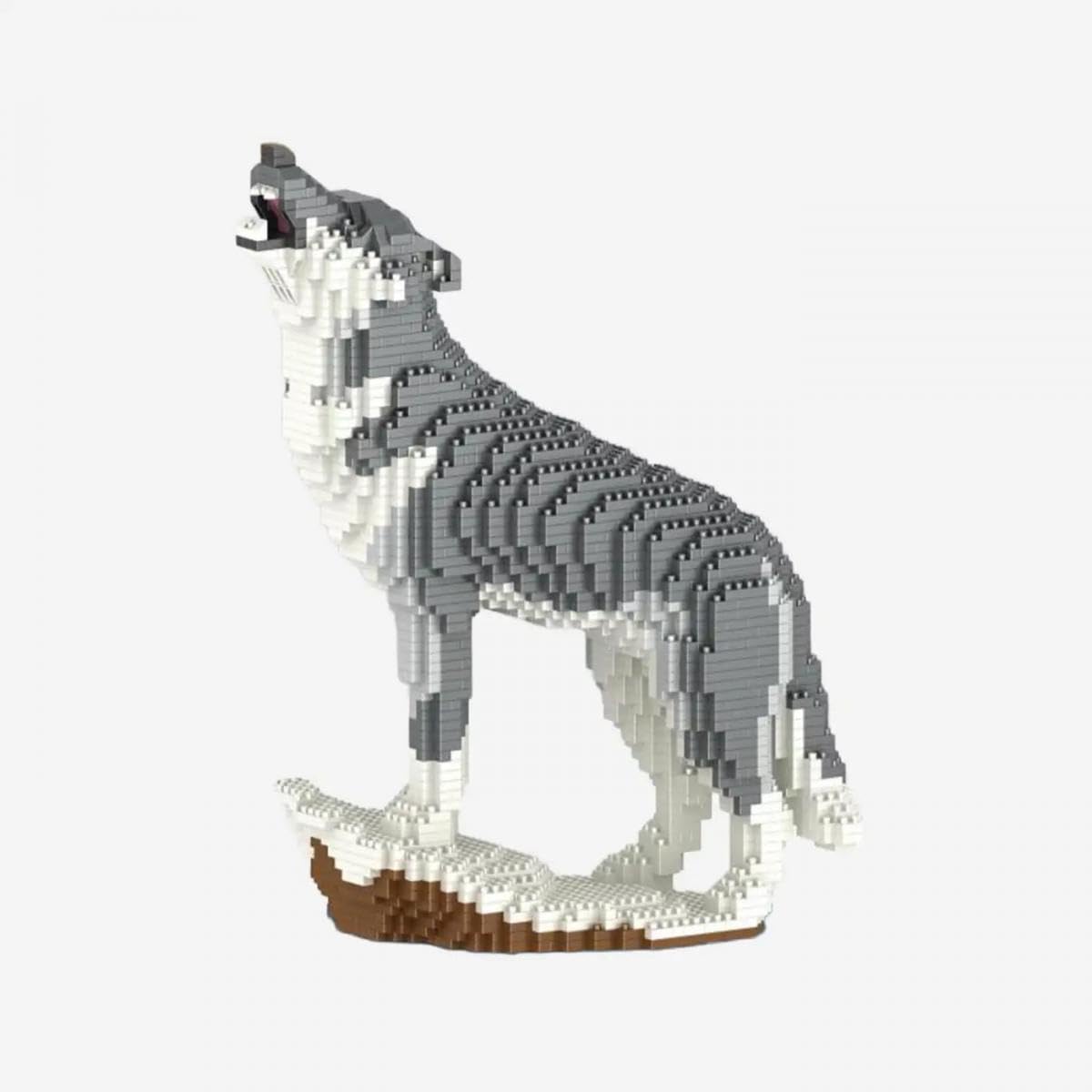 BlueBrixx Pro 108597 – Wolf (Diamond Blocks) aus Klemmbausteinen mit 2130 Bauelementen