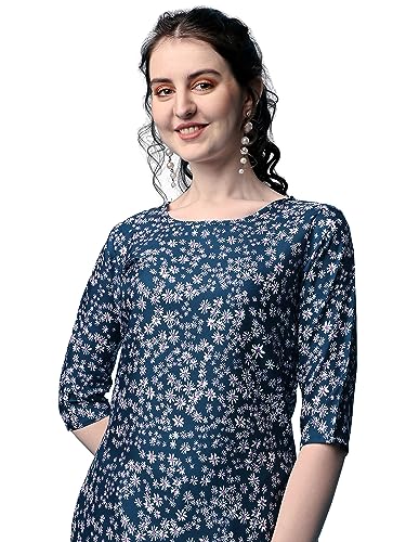 Image of Yashika Women's Crepe Pink Straight Stitched Kurti || Kurta