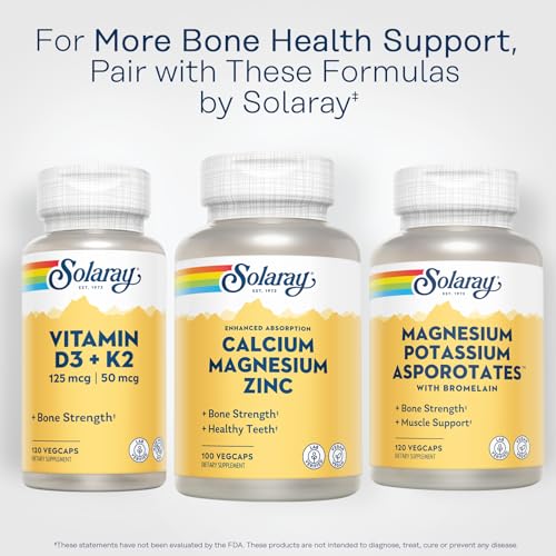Solaray 5678625 Calcium Magnesium Zinc Supplement - With Calcium 1000Mg, Magnesium 500Mg - Bone Health, Muscle Function, Heart Health And Immune Support thumb #5