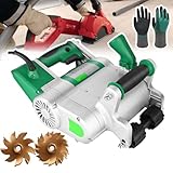 【Profondeur de rainure réglable】 : la hauteur du rouleau avant de la machine à sous électrique portative est réglable, ce qui est pratique pour régler la profondeur de rainure. Sa profondeur de rainure est réglable entre 2 cm et 3 cm
