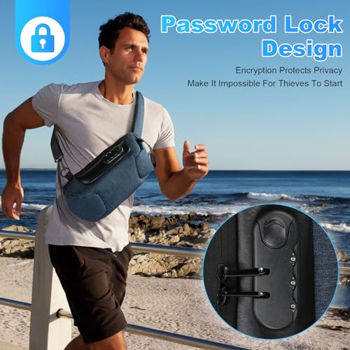 Pilipane Sling Bag, USB Anti-Theft Chest Shoulder Bags, Casual Daypack - Image 2