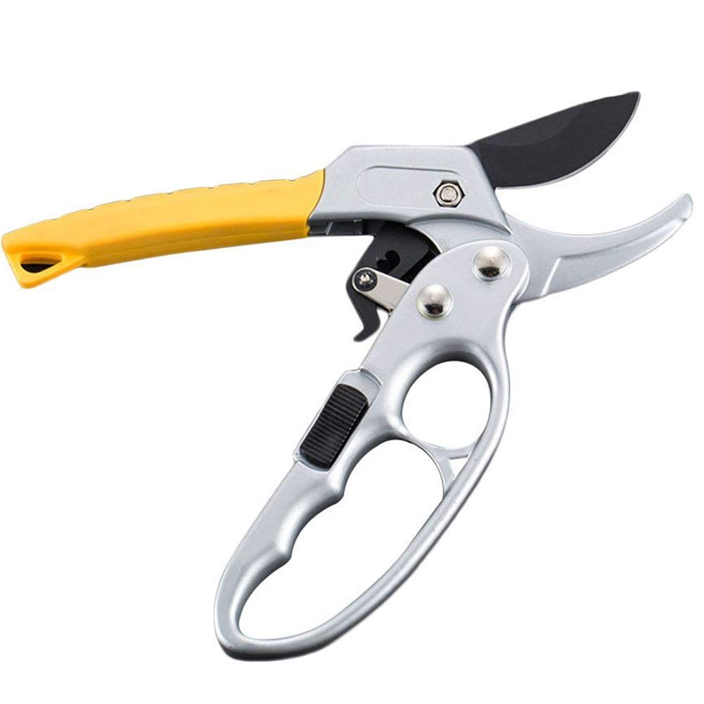 Ratschen-Handschere, Gartenschere mit rutschfestem, ergonomischem Griff, handpflegende Baumschere, Gartenschere, Schere für jede Familie