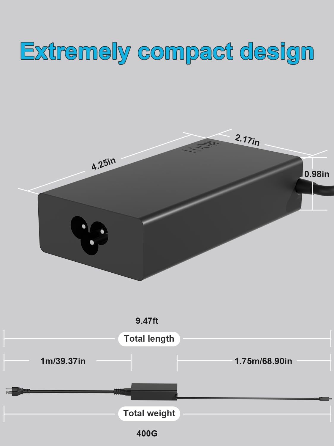100W 95W USB C Charger for Lenovo Legion Go/Y740S-15IMH, ThinkBook 14/14p/15/16/Plus,Yoga Slim 7 Pro/Prox,Yoga Pro 7,Yoga 9,IdeaPad Pro 5,ThinkPad P16s T16 P14s L15 L14 ADL100YDC3A ADL100YLC3A - Image 4