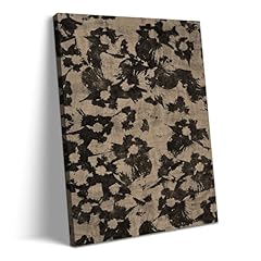Black Floral - Wrapped Canvas