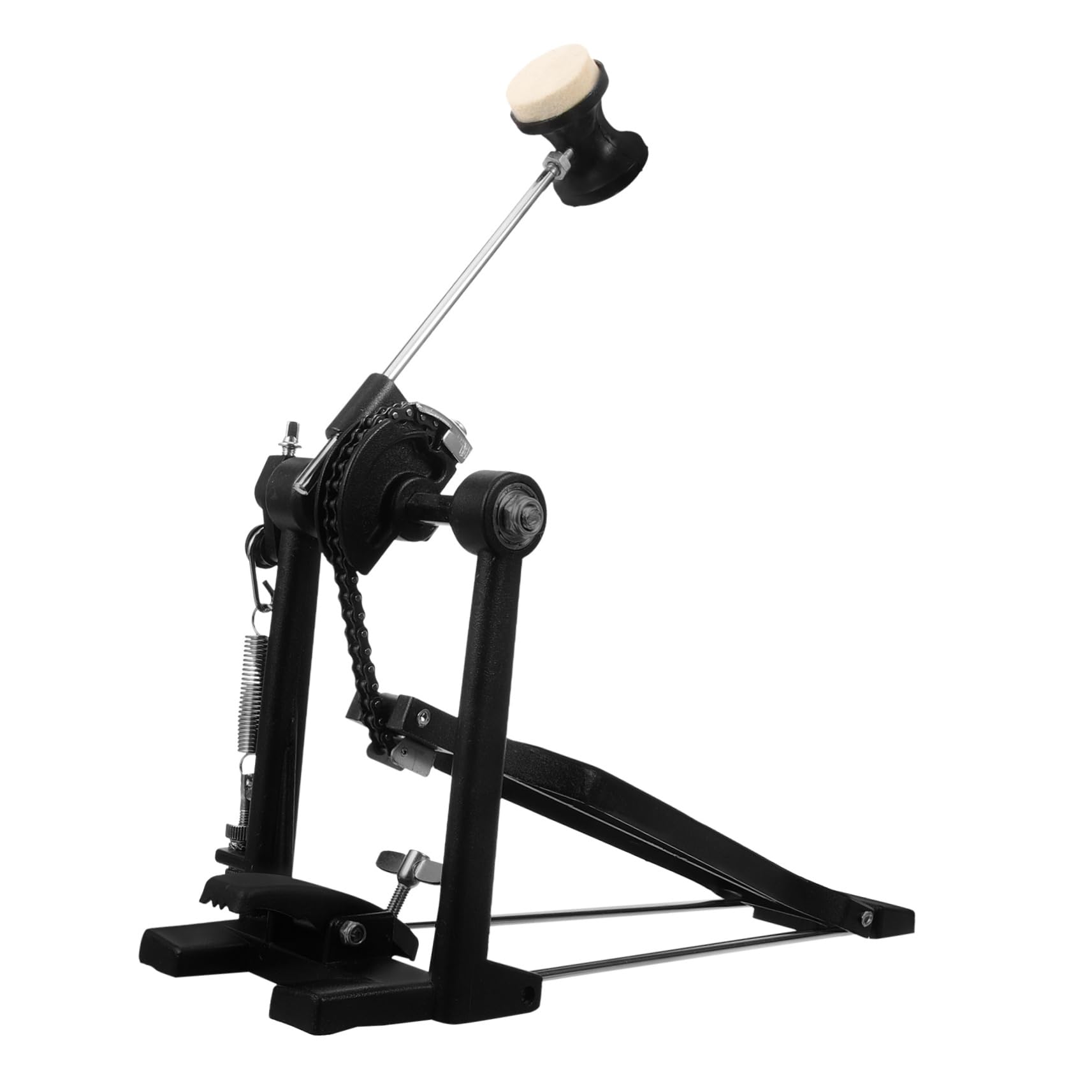 Pedale e Base Allargata in Lega di Alluminio Design Antiscivolo Molla Regolabile per Cassa per Tecnica di Pedalata Jazz e Batteria Elettronica