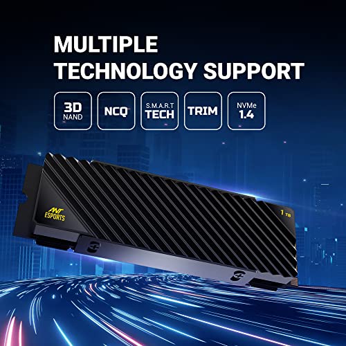Image of Ant Esports 690 Neo Ultra M.2 NVMe 1TB Internal Solid State Drive /SSD with NVMe PCIe Gen4x4, Compliant with PCI Express 4.0, speeds of Upto Read /Write - 7400 /5500 MB /s Compatible with PC and Laptop