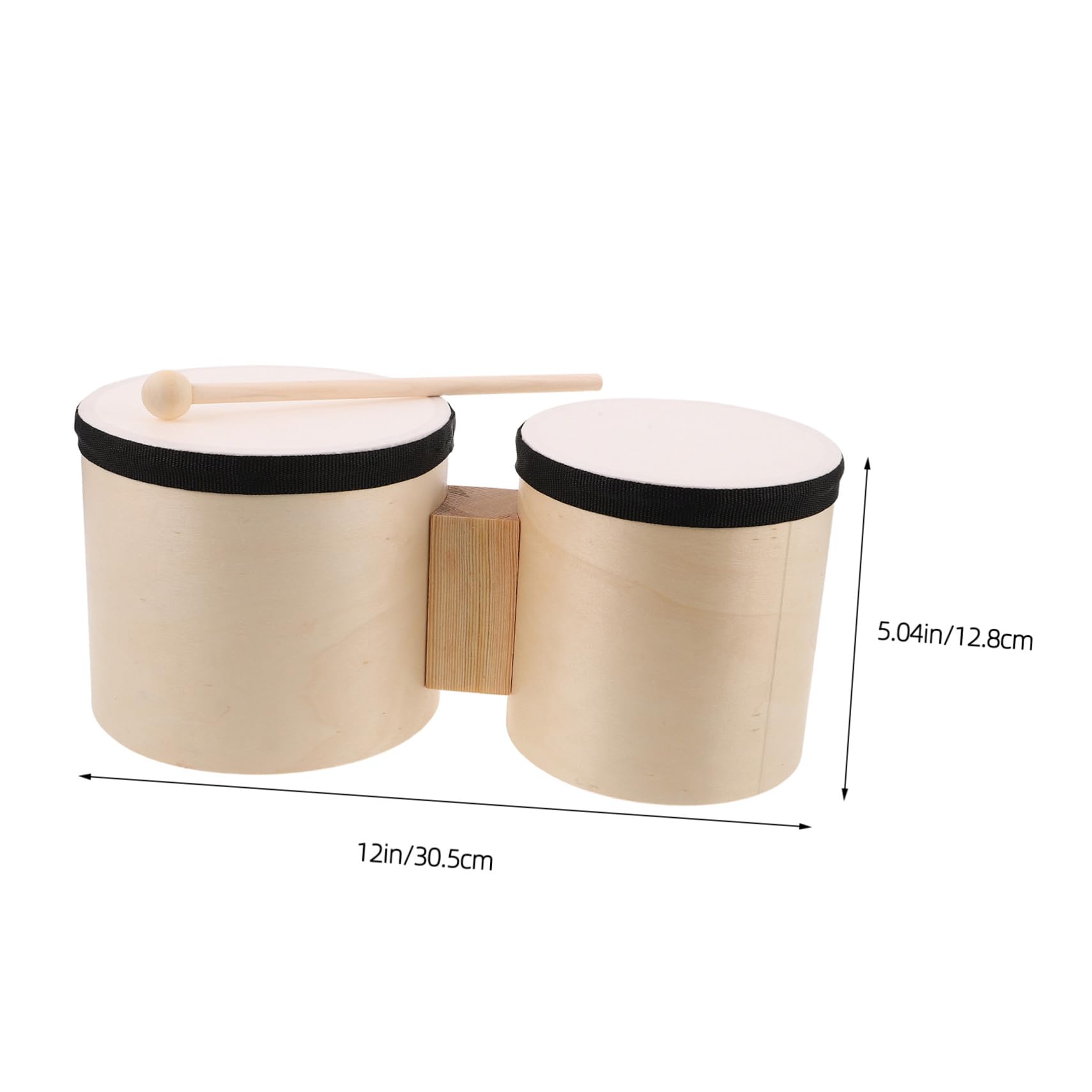 TOYANDONA 1 Juegos de Tambores de Percusión de Mano con Mazos de Madera Instrumentos de Percusión para Práctica Musical y Actividades Educativas en Aula