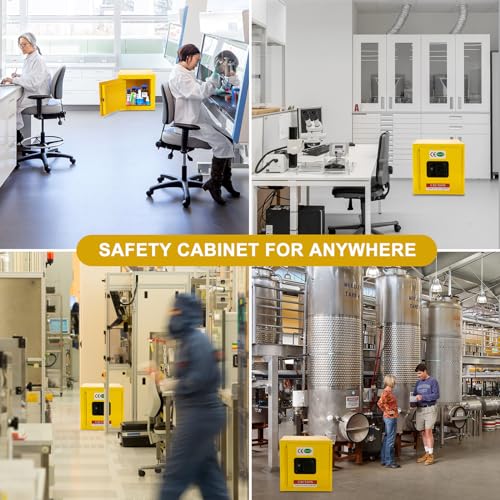 FIRMDKWEED Armário de armazenamento inflamável, armário de armazenamento de líquido inflamável, armá