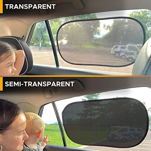 Econour Baby Car Window Shades - 20"X12" (4 Pack) | Car Side Window Sun Shade For Baby With Total Sun Glare, Heat And Uv Protection | Back Window Sunshade Blocker For Car #TOP2