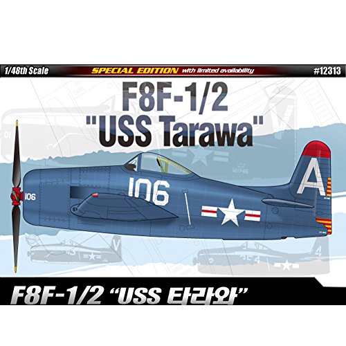 Academy 12313 1/48 F8F-1/2 USS TARAWA maquette d'avion militaire en plastique