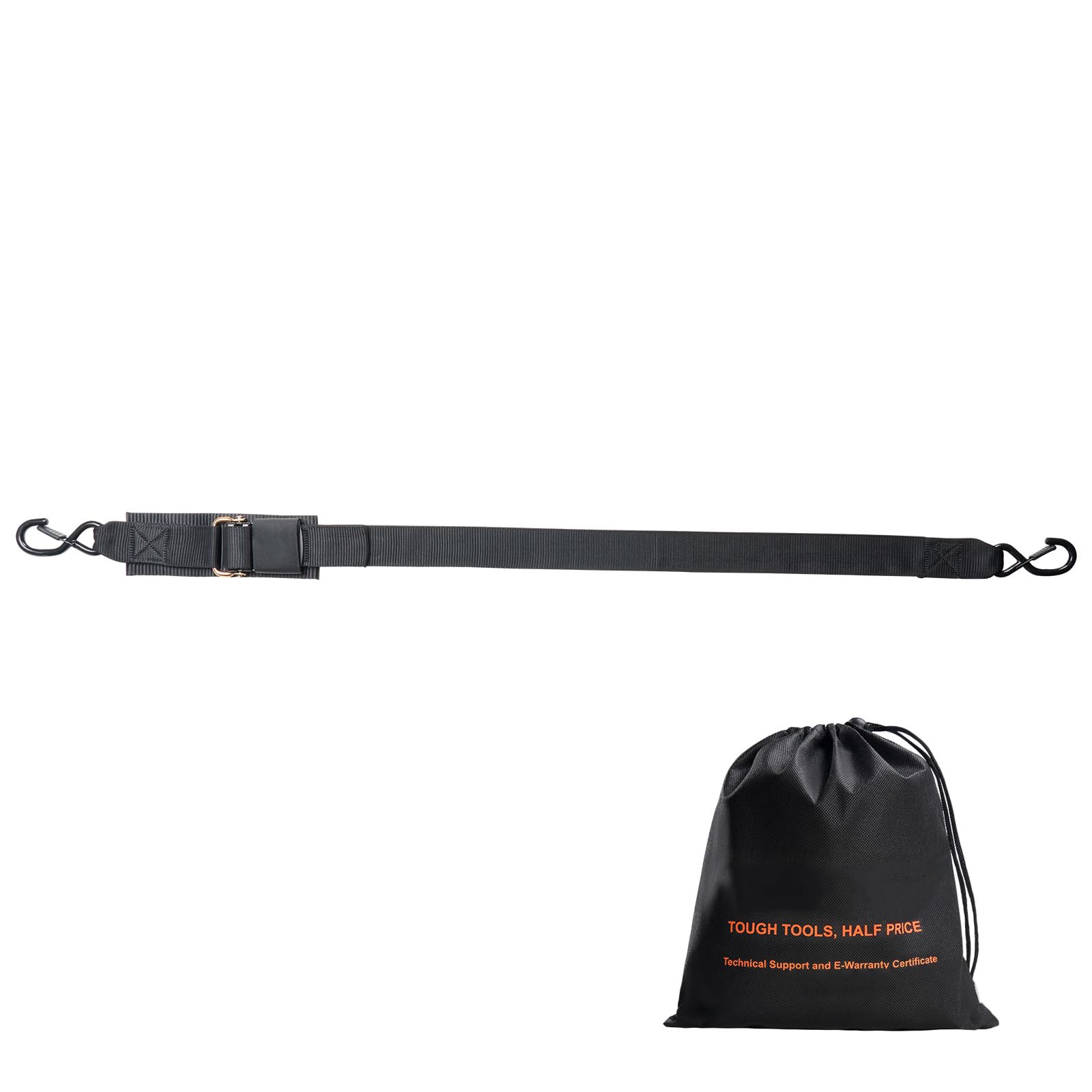 Happybuy Retractable Ratchet Straps, 2-inch x 4-Foot Ratchet Tie-Down Straps with Secure Lock S Hooks, 2-Pack Heavy-Duty Straps with 1500 lbs Breaking Strength, for Trailers, Vehicles and Boats