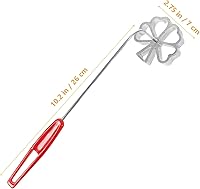 Vista 2 de Kichvoe Molde para Bunuelos con asa, 5 piezas rosetón timbal hierro set gofres moldes con mango embudo pastel anillo Molde para Buñuelos De Viento