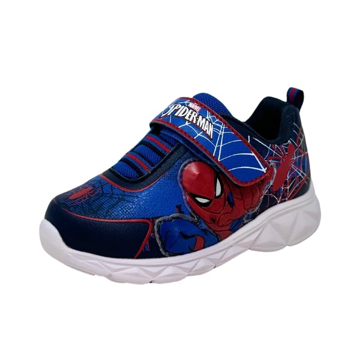 MARVEL Spiderman Toddler Light-UP Sneaker Size 7 Royal Blue