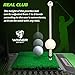 WINNER SPIRIT Real Swing 300 Golf Swing & Hitting Trainer, True Impact, Checking Path After Swing Practice Mat Groover Training Aid, Height Adjustable (Real Swing 300)