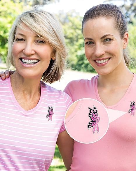Image of Breast Cancer Awareness Pink Ribbon Rhinestone Brooch Pins, Faith Hope Love Fight Pray Lapel Pins, Pink Crystal Support Jewelry for Women