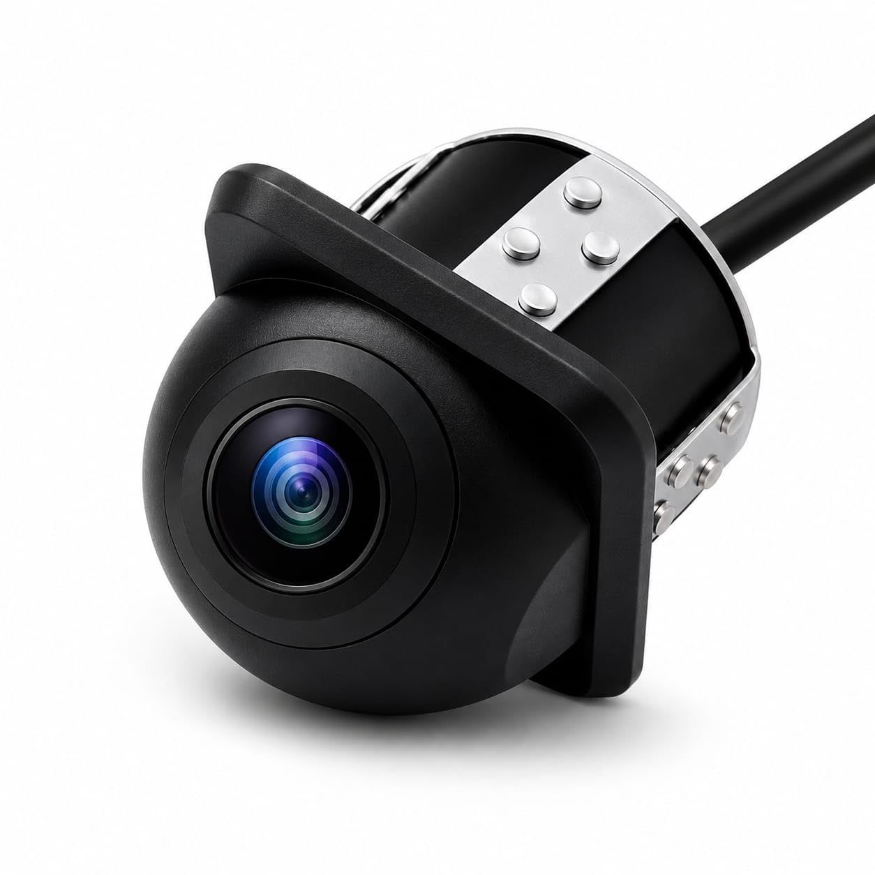 Premium Car Fisheye Dome Camera 1080P HD | Ultra Wide 170° Rear View Backup Camera with Night Vision, Parking Assist & Lane Safety Guidance | High Performance Vehicle Security System-image-25