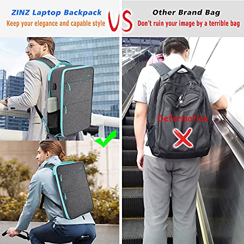 Image of ZINZ Slim & Expandable Laptop Backpack 15 15.6 16 Inch Sleeve with USB Port