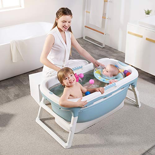 Banheira de Plástico Azul, Baby Pil, Azul, Grande