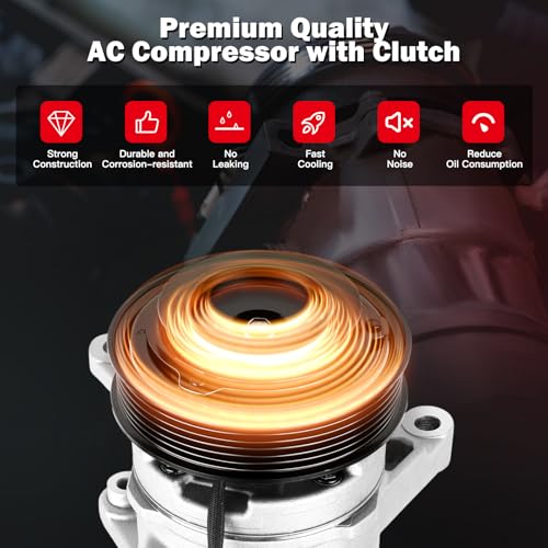 Image of CCIYU AC Compressor w /Clutch for Jeep Grand Cherokee 3.0L 2007