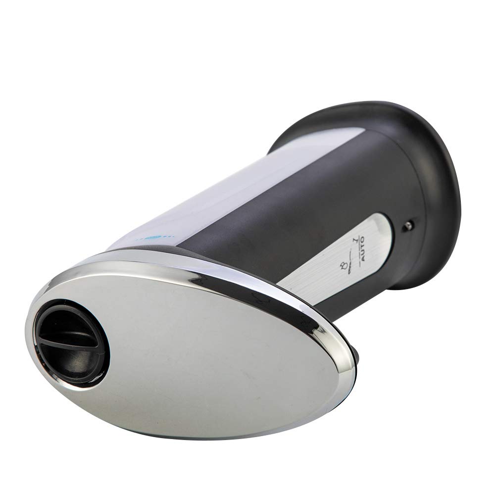 Dispenser di Sapone Liquido Senza Contatto Smart Sensor Pompa di Erogazione Automatica del Sapone A Mani Libere per Bagno Cucina 400 Ml Nero