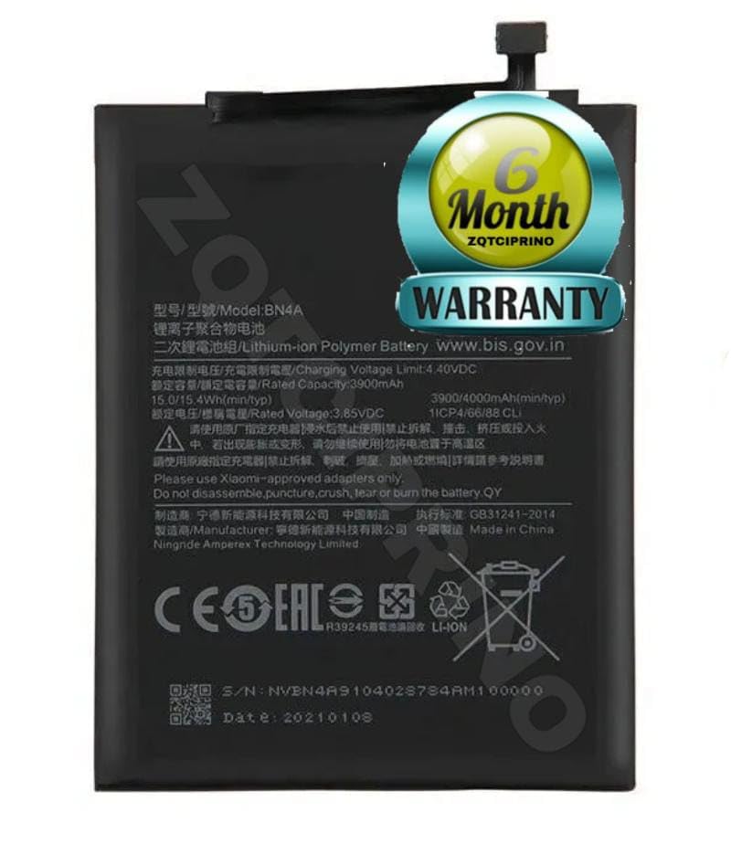 Image of Original BN4A Battery for Redmi Note 7 Pro /7 / 7S / M1901F7C / M1901F7G / M1901F7S Battery with 6 Month Warranty****(CC14)